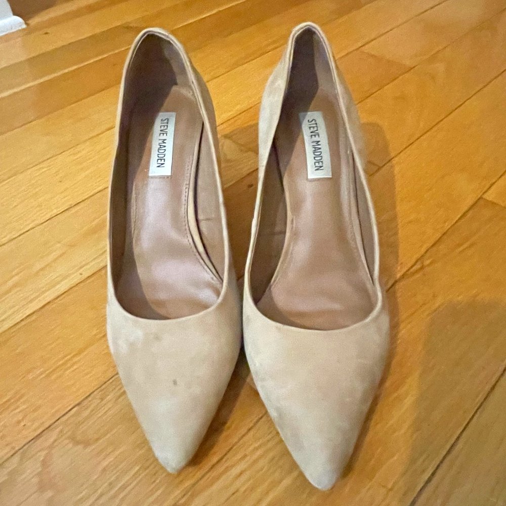 Tan Suede Steve Madden Heels